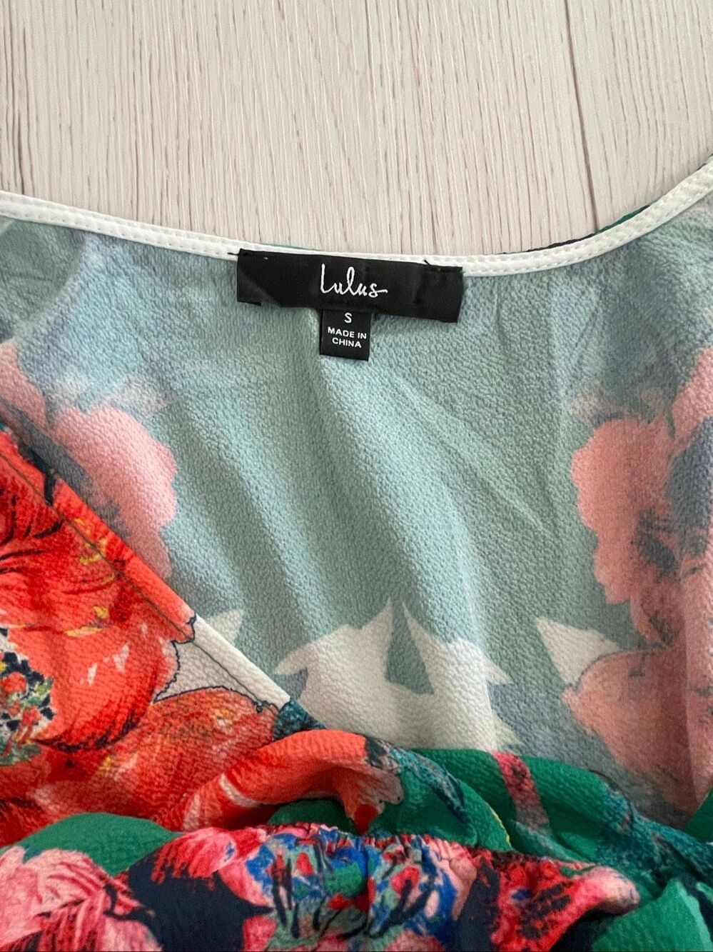 Lulus Still In Paradise Green Floral Print Maxi Dress Size Small - Picture 5 of 10